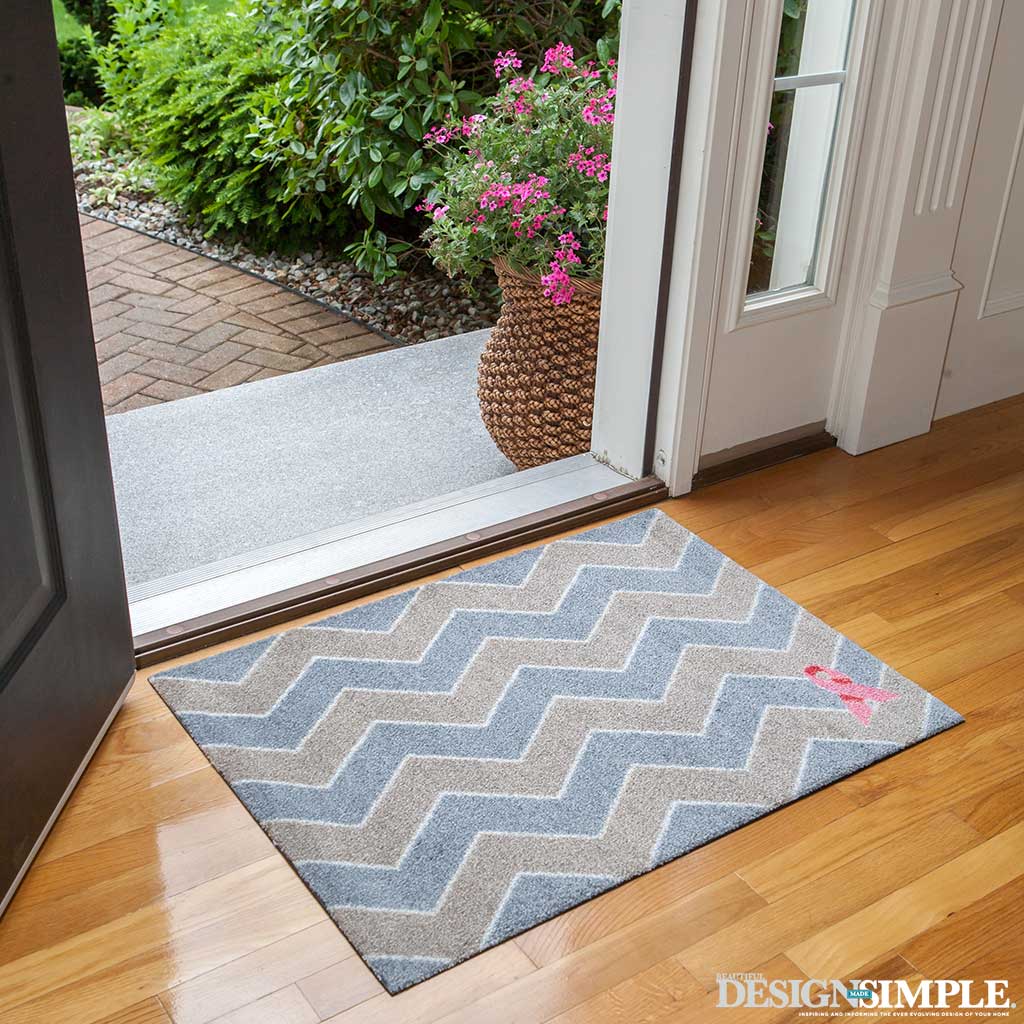 Pink Ribbon Welcome Mats from Carpet One Pink Ribbon Welcome Mats from Carpet One